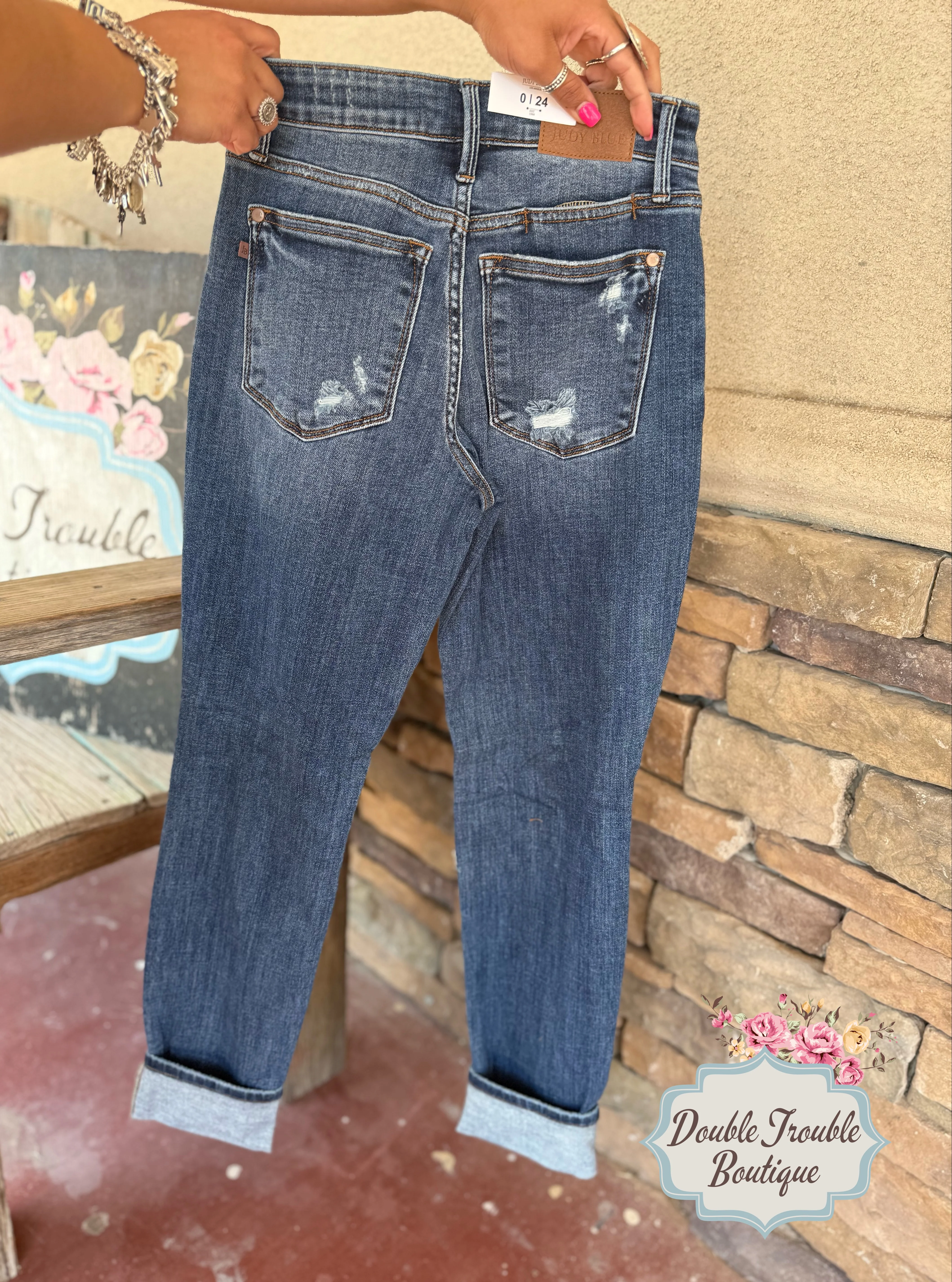 Georgia Judy Blue Boyfriend Denim - Image 3
